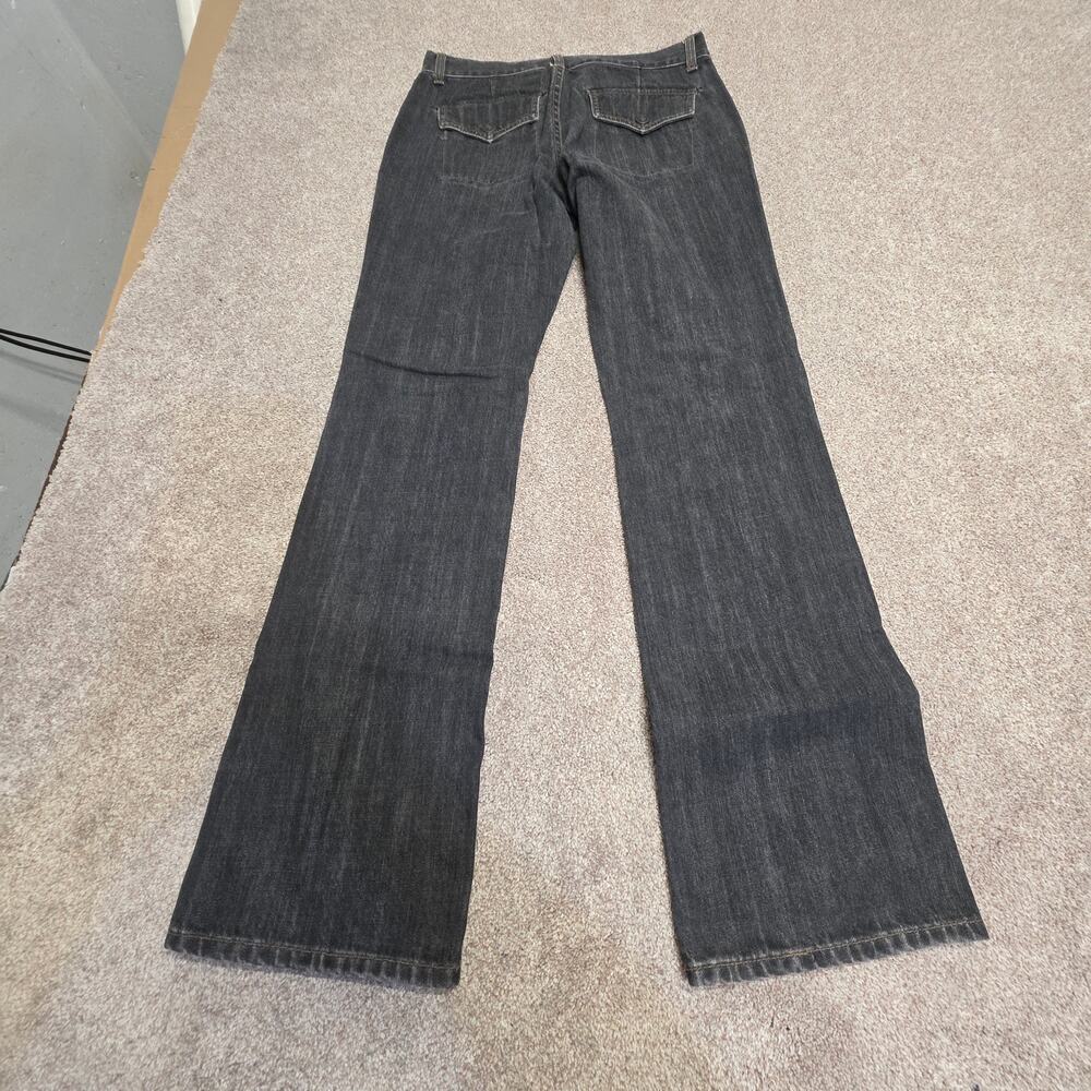Y2K 2000s Indie Sleaze GAP Boot Cut Jeans sz 6 Faded Black Flare Low Rise indigo